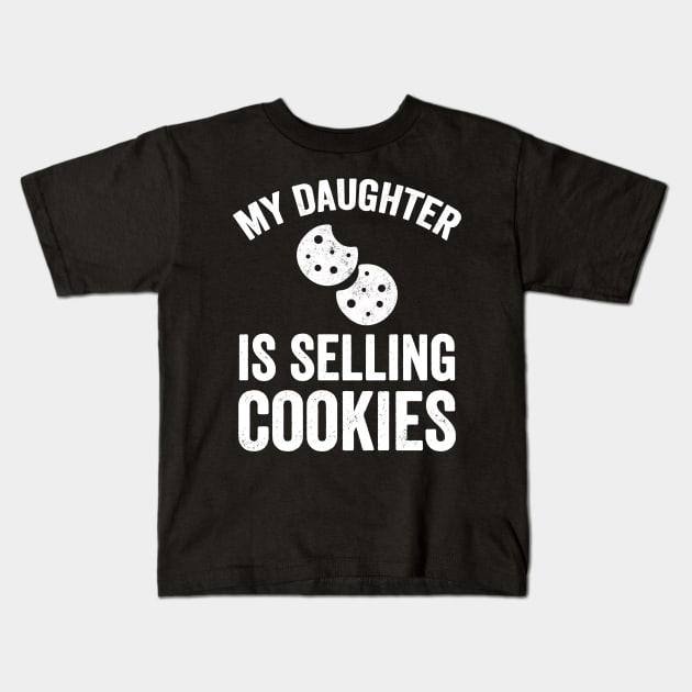 My daughter is selling cookies Kids T-Shirt by captainmood